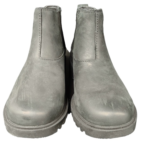 Sorel Emelie II Chelsea Boot in Black/Sea Salt Waterproof Ankle Boots - Picture 3 of 11